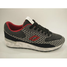 Grey Knitting Comfort Casual Running Shoes for Men